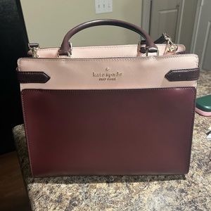 Kate Spade: Staci Medium Satchel, Burgundy/Rose